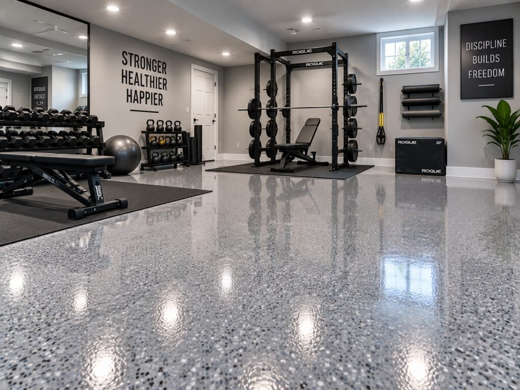 Home Gym epoxy flooring