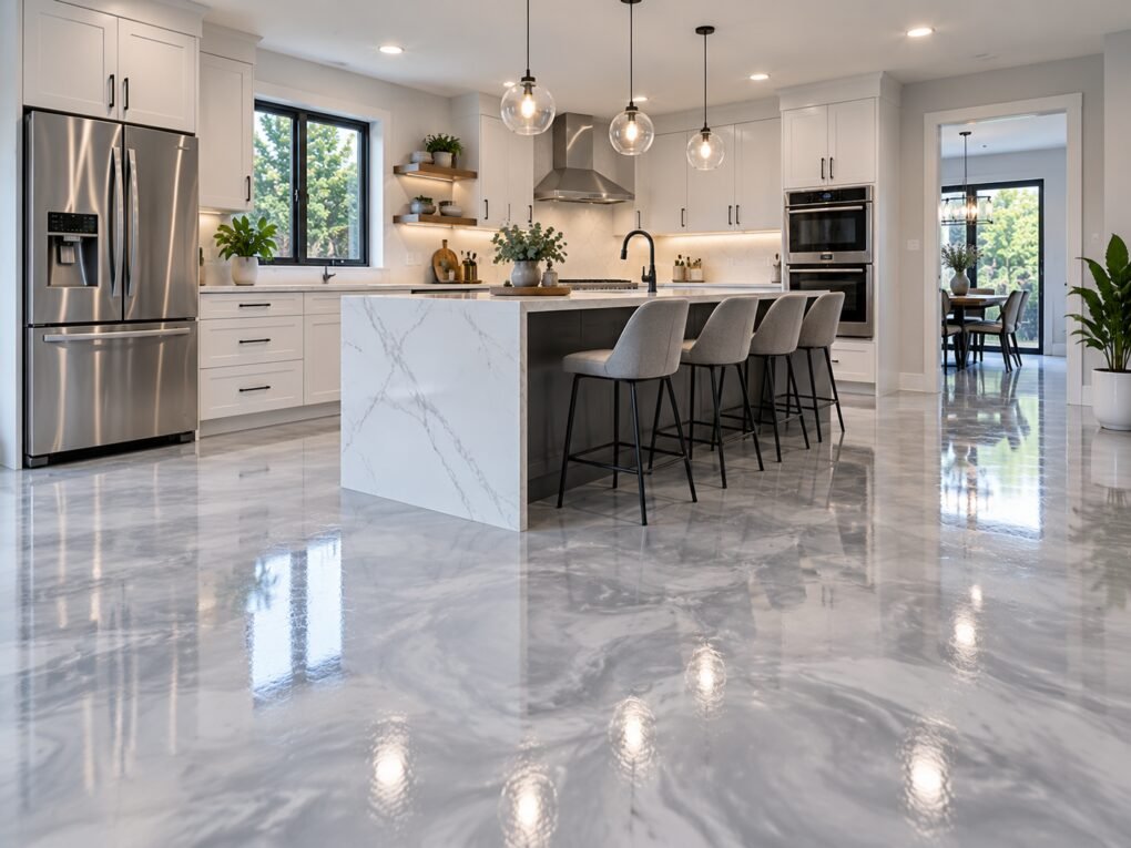 Kitchen epoxy flooring
